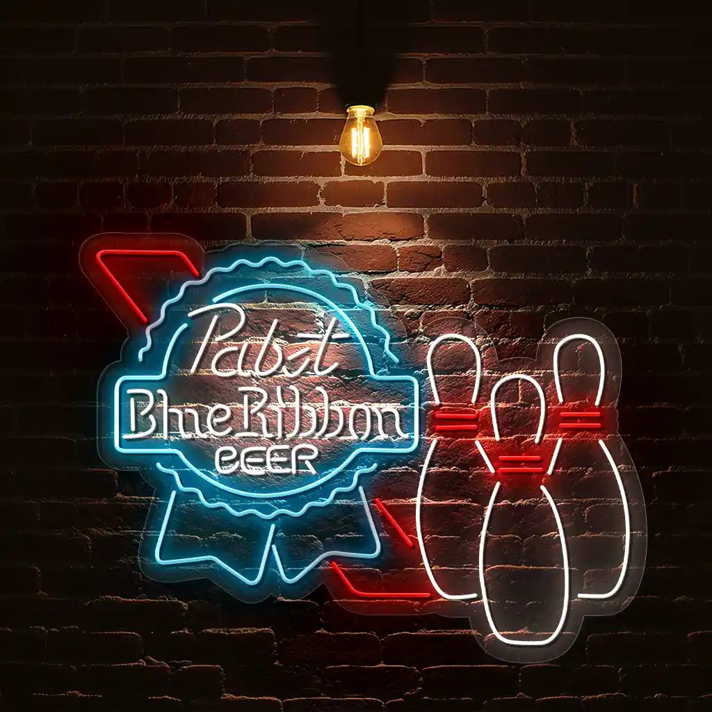bowling alley neon signs vintage beer and bowling decor 1 bowling alley neon signs vintage beer and bowling decor 1