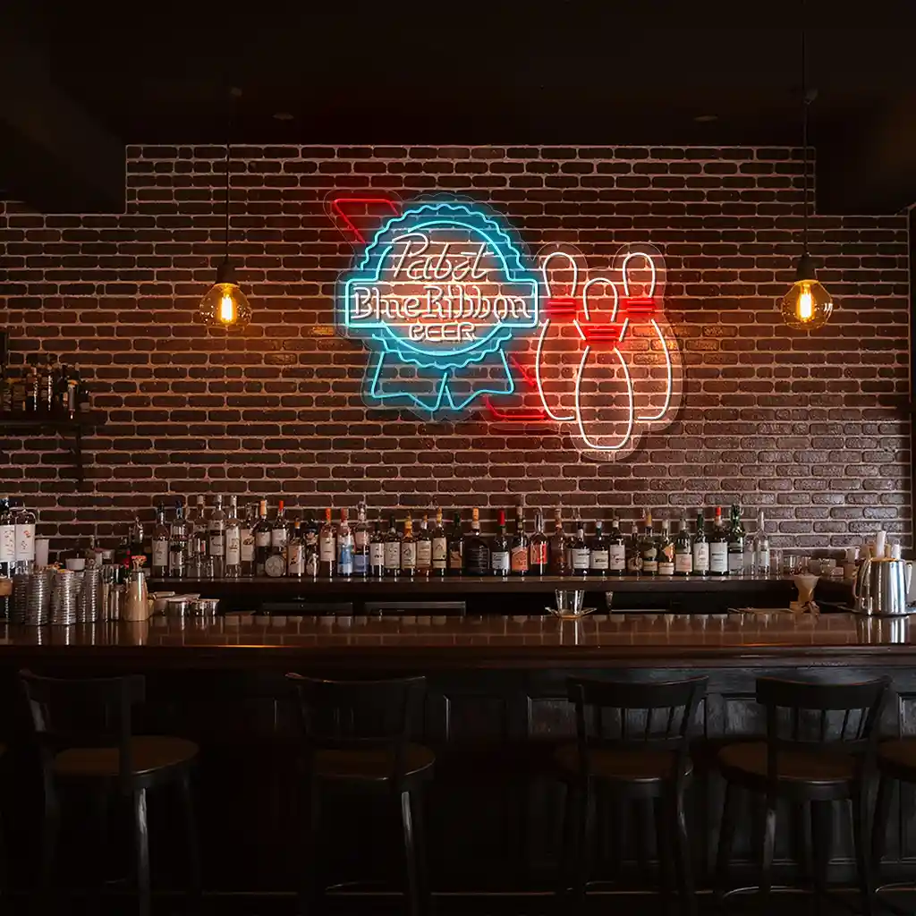 bowling alley neon signs vintage beer and bowling decor 2 bowling alley neon signs vintage beer and bowling decor 2