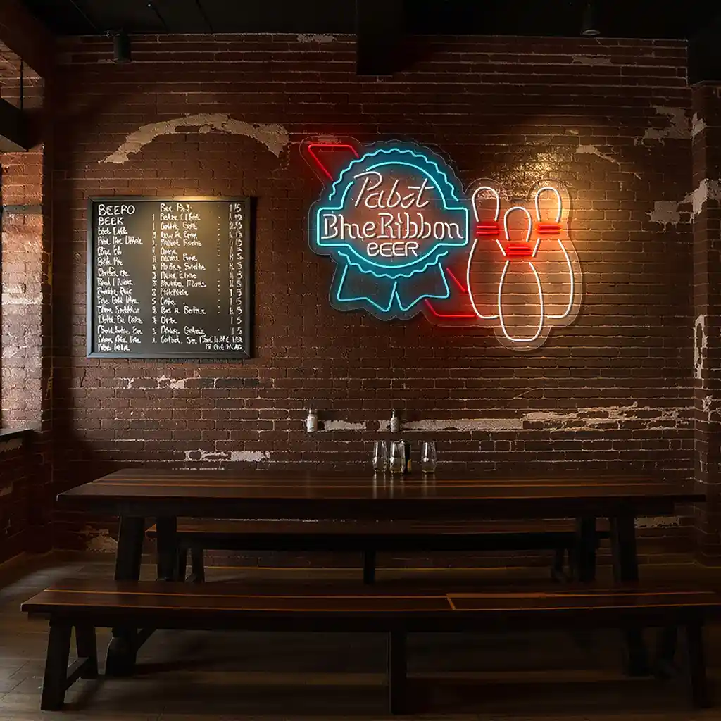 bowling alley neon signs vintage beer and bowling decor 4 bowling alley neon signs vintage beer and bowling decor 4