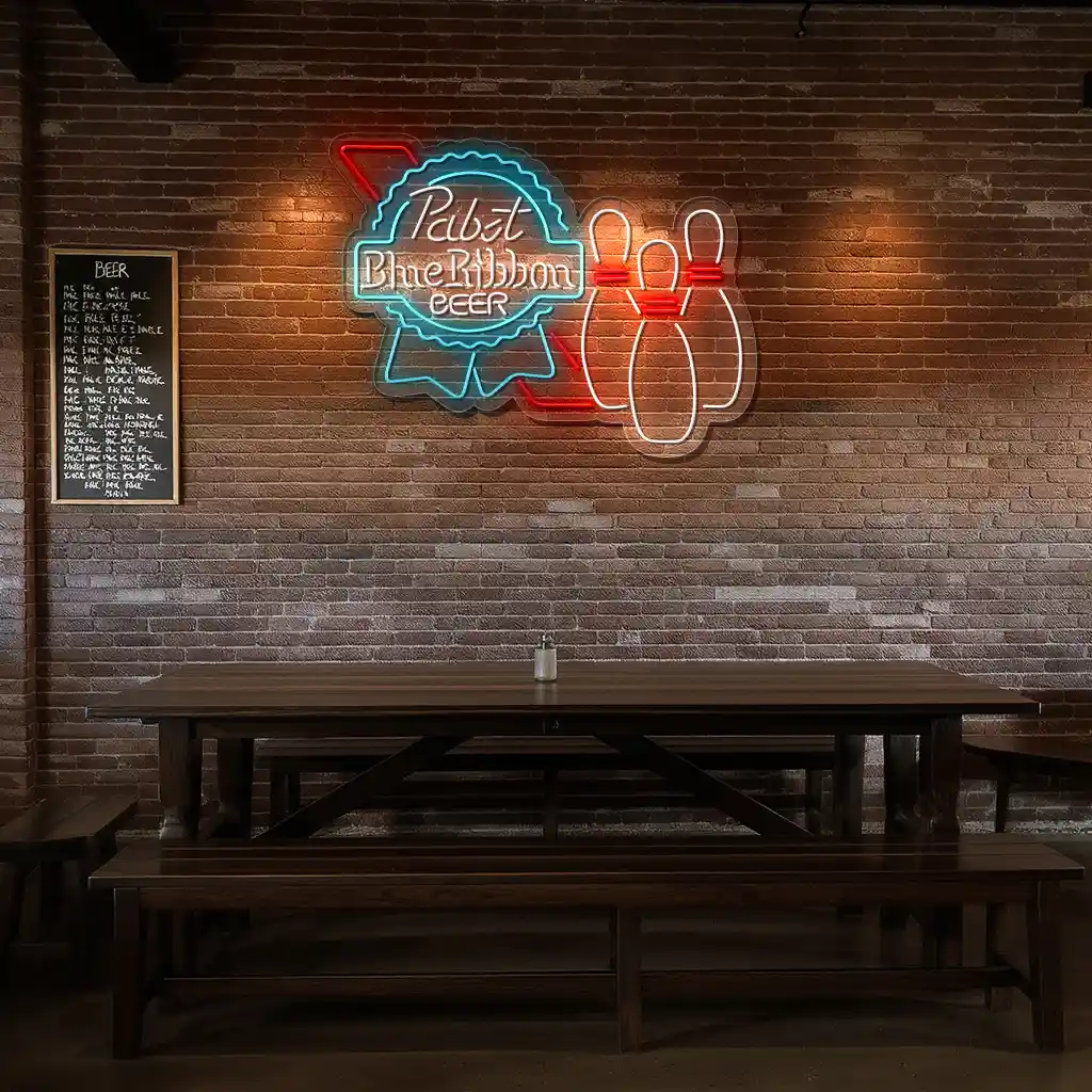 bowling alley neon signs vintage beer and bowling decor 6 bowling alley neon signs vintage beer and bowling decor 6