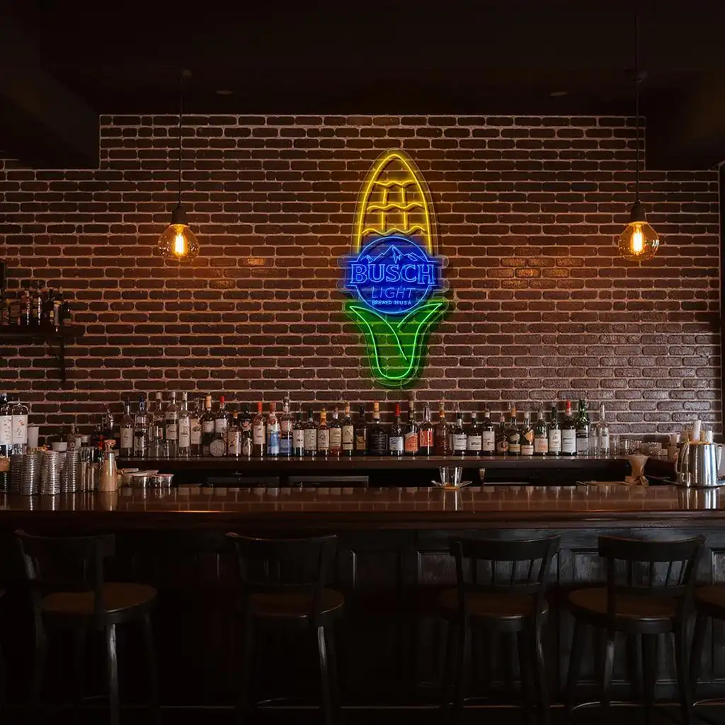 bright and bold busch light neon sign for unique home decor fashion forward bright and bold busch light neon sign for unique home decor fashion forward