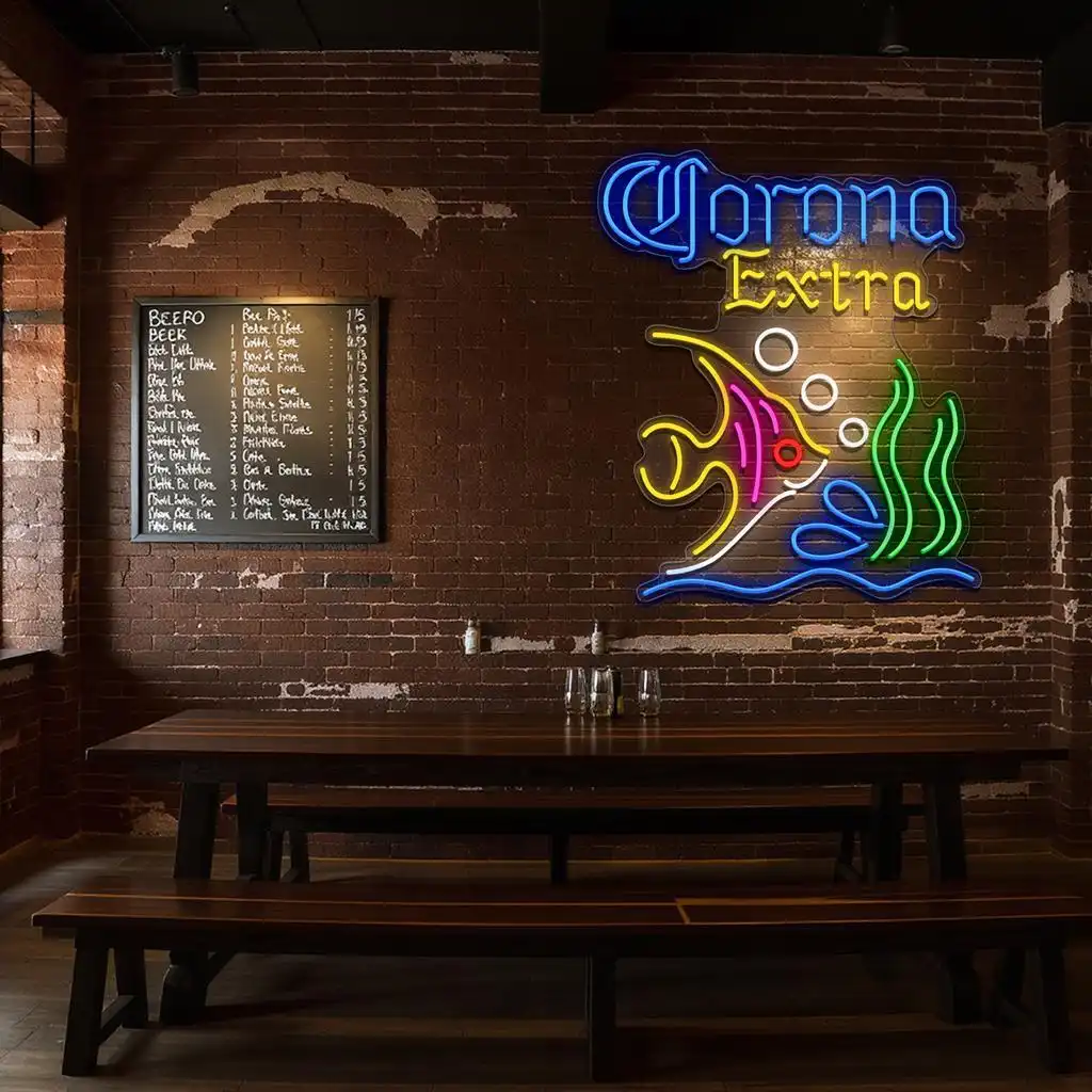 colorful neon fish sign for a vibrant bar or home decor fashion forward colorful neon fish sign for a vibrant bar or home decor fashion forward