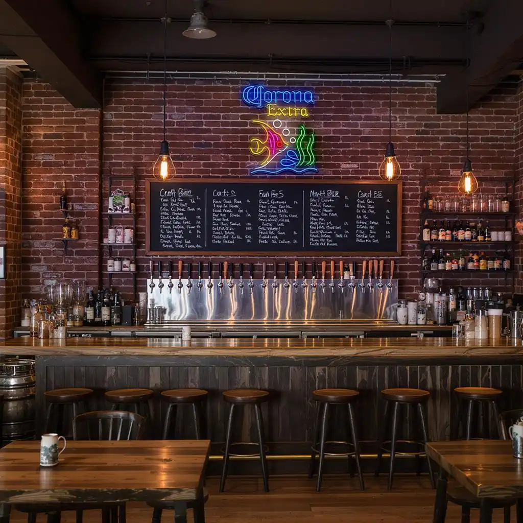 colorful neon fish sign for a vibrant bar or home decor latest model colorful neon fish sign for a vibrant bar or home decor latest model