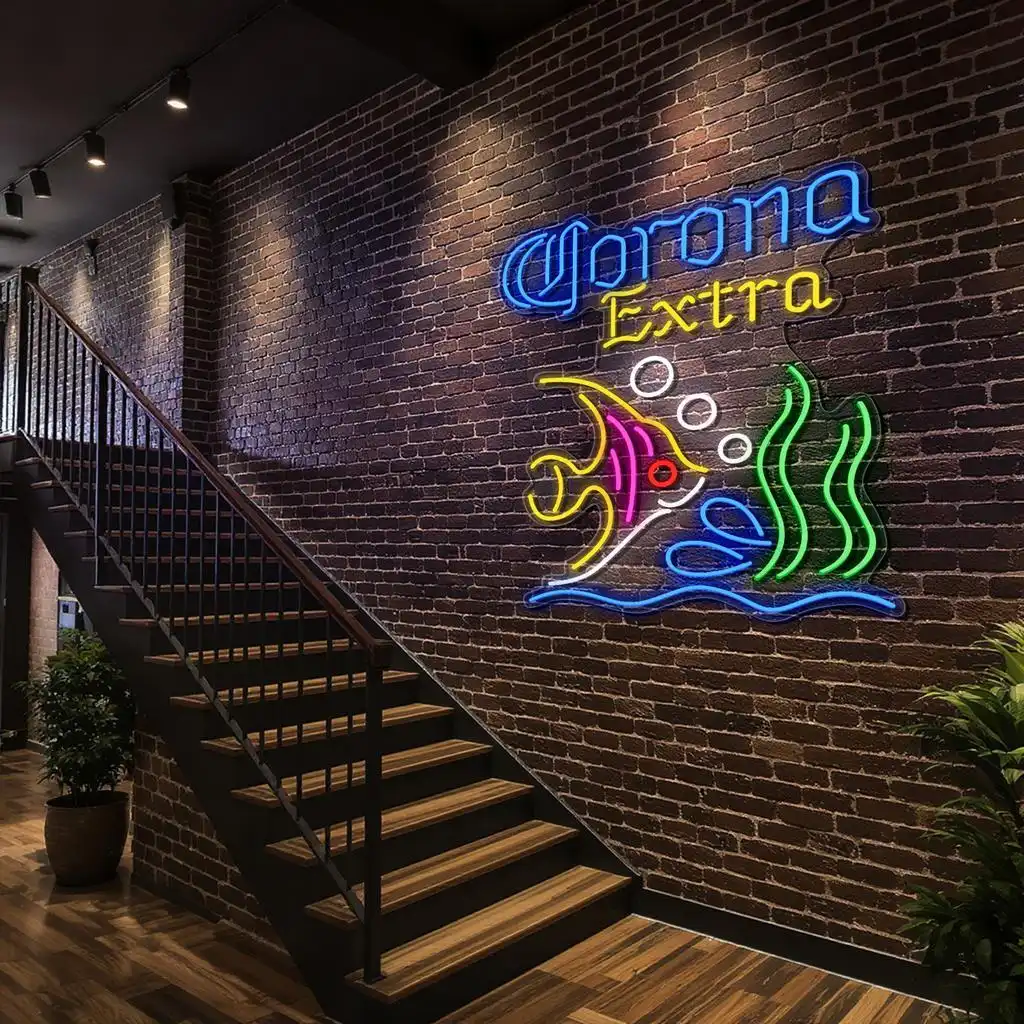 colorful neon fish sign for a vibrant bar or home decor new arrival colorful neon fish sign for a vibrant bar or home decor new arrival