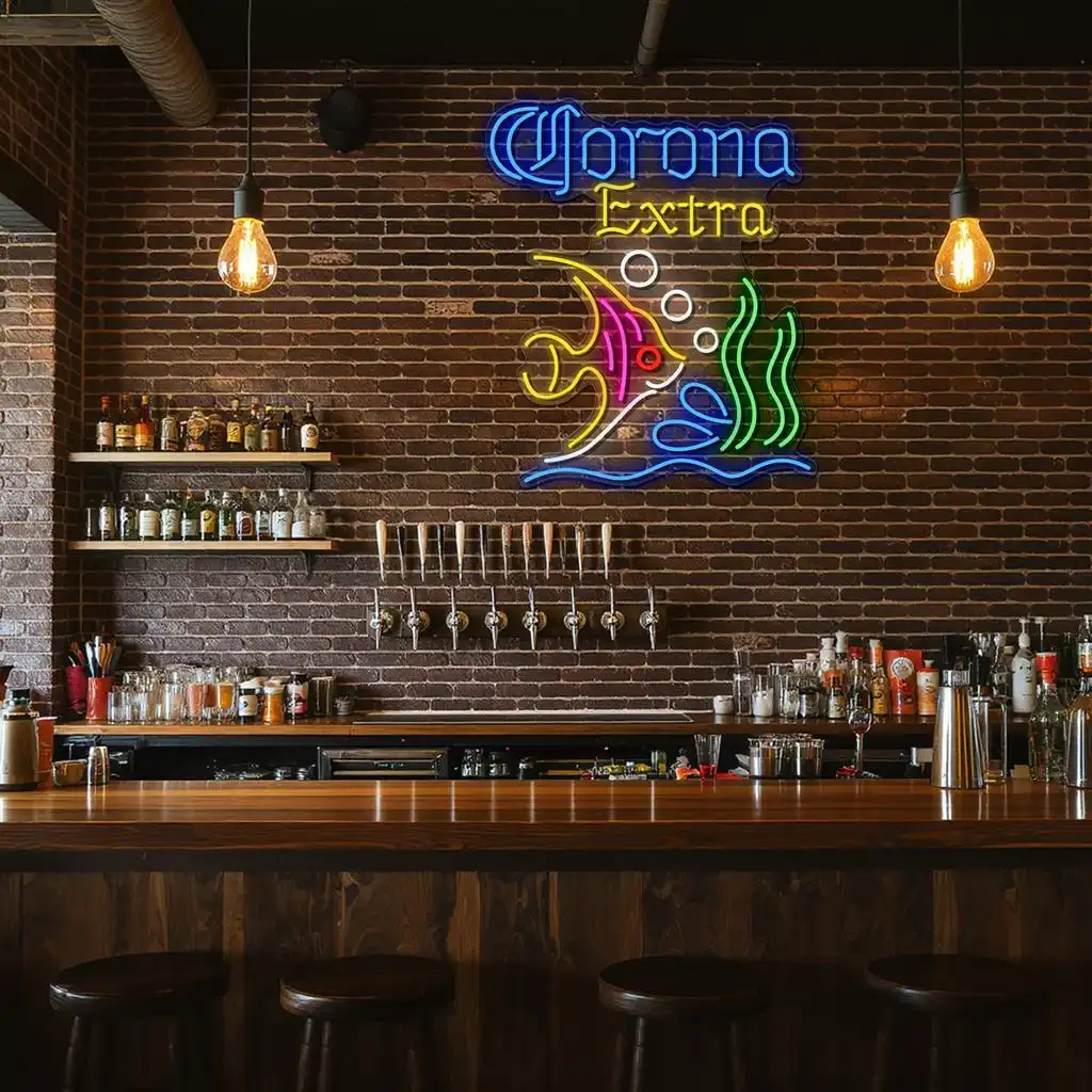 colorful neon fish sign for a vibrant bar or home decor top rated colorful neon fish sign for a vibrant bar or home decor top rated