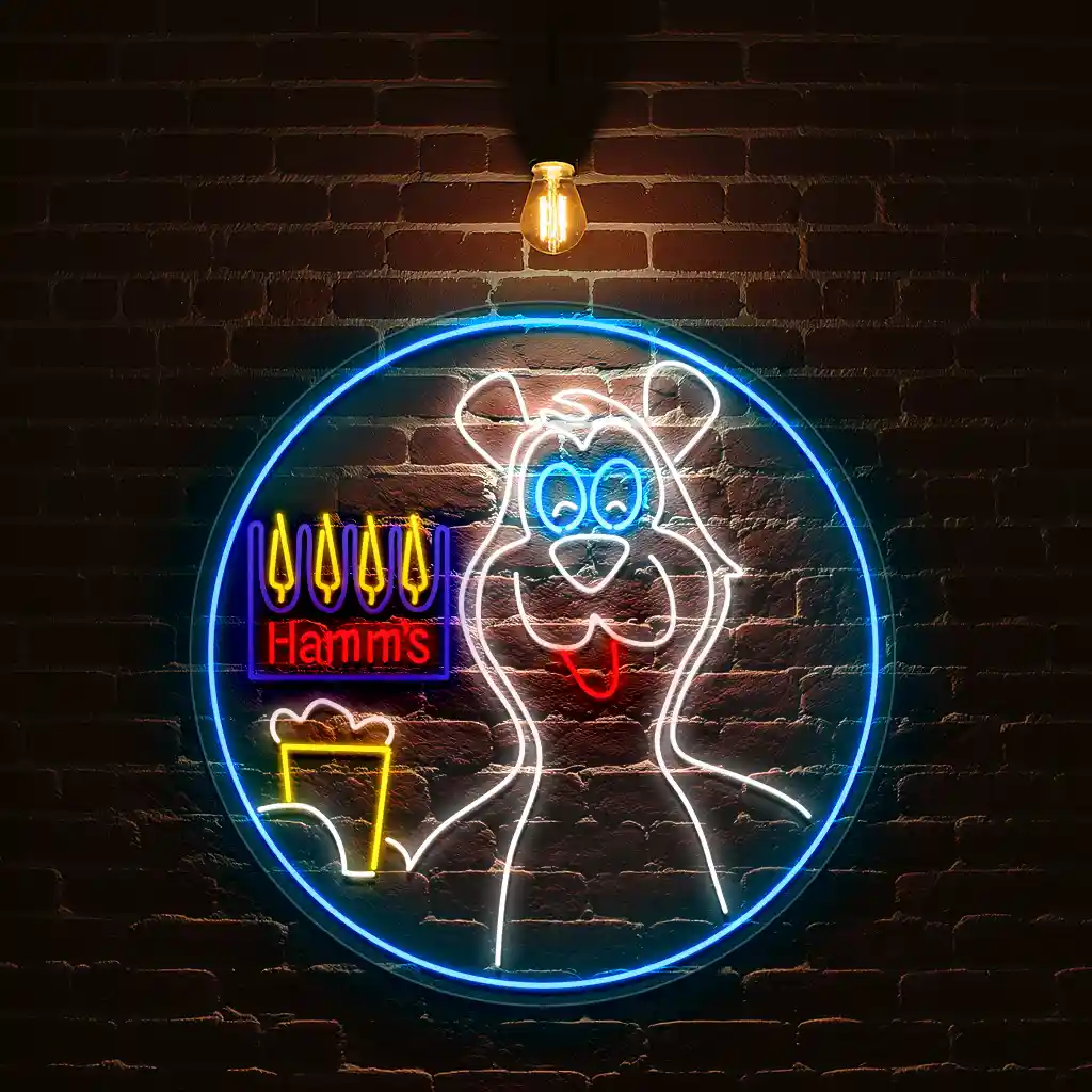 colorful neon signs hamms bear design for stunning ambiance best selling colorful neon signs hamms bear design for stunning ambiance best selling
