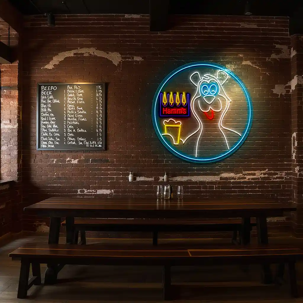 colorful neon signs hamms bear design for stunning ambiance high quality colorful neon signs hamms bear design for stunning ambiance high quality