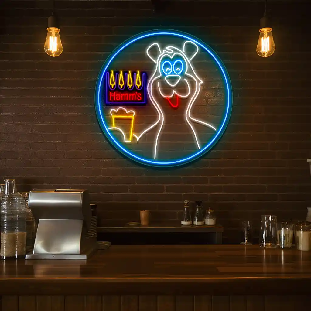 colorful neon signs hamms bear design for stunning ambiance top rated colorful neon signs hamms bear design for stunning ambiance top rated