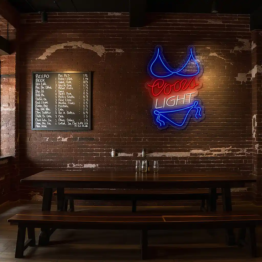 coors light neon sign bikini shaped bar decor inspiration 4 coors light neon sign bikini shaped bar decor inspiration 4