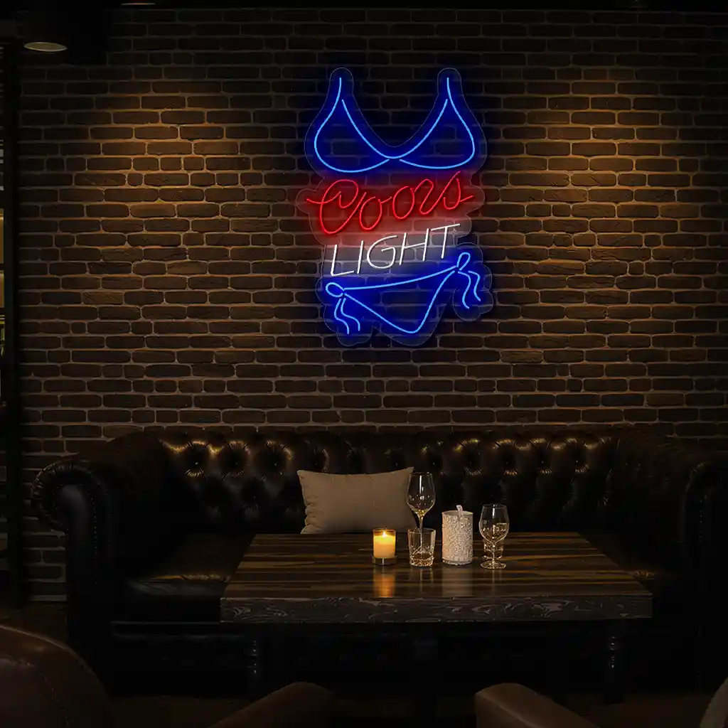 coors light neon sign bikini shaped bar decor inspiration 6 coors light neon sign bikini shaped bar decor inspiration 6