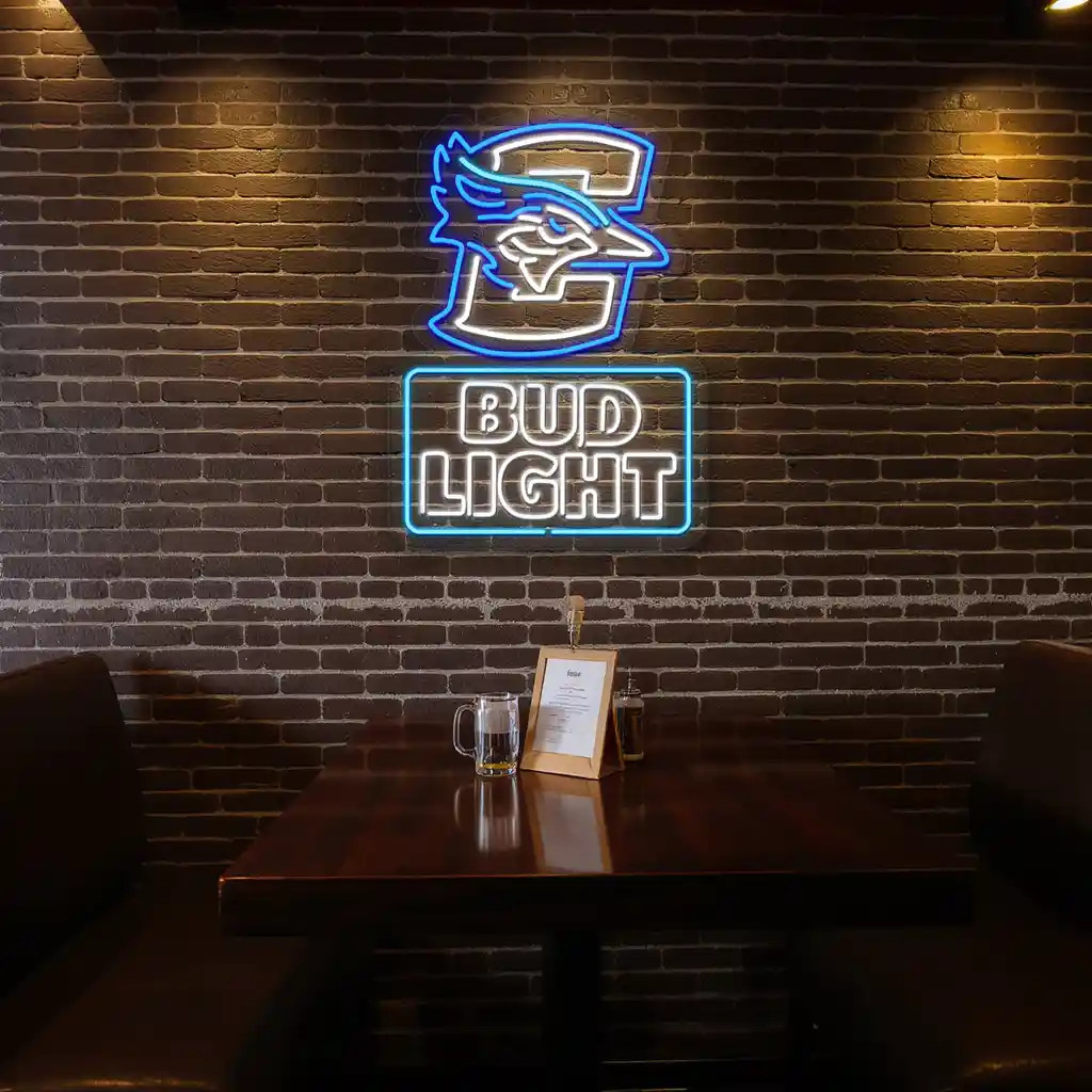 creighton bluejays neon sign with bud light logo display 4 creighton bluejays neon sign with bud light logo display 4