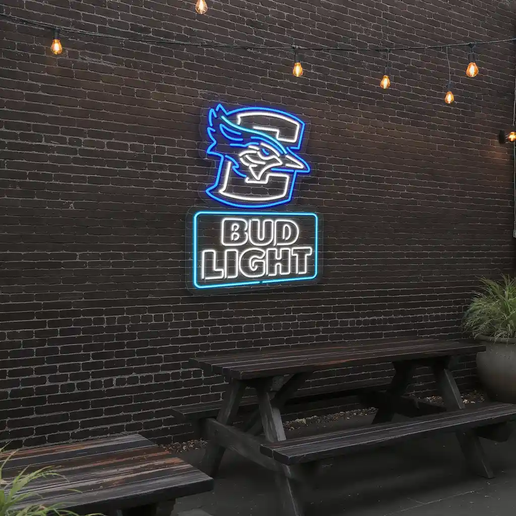 creighton bluejays neon sign with bud light logo display 6 creighton bluejays neon sign with bud light logo display 6