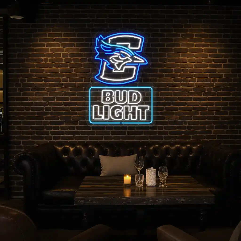 creighton bluejays neon sign with bud light logo display 7 creighton bluejays neon sign with bud light logo display 7