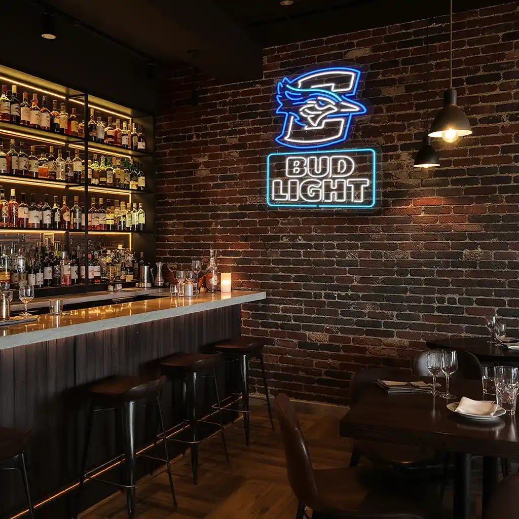 creighton bluejays neon sign with bud light logo display 8 creighton bluejays neon sign with bud light logo display 8