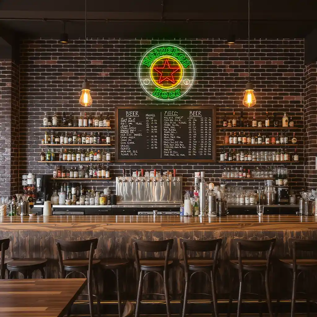 eye catching heineken neon sign for ultimate bar decor top rated eye catching heineken neon sign for ultimate bar decor top rated