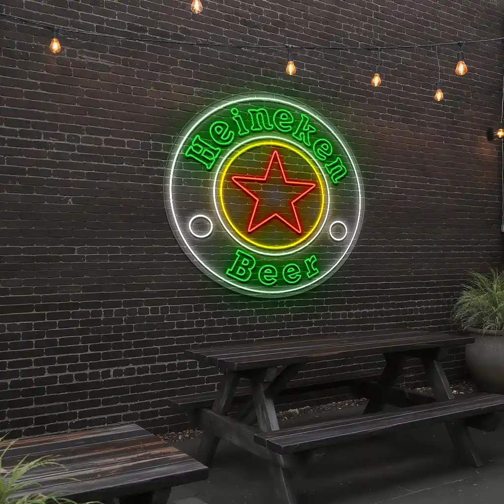 eye catching heineken neon sign for ultimate bar decor trendy eye catching heineken neon sign for ultimate bar decor trendy