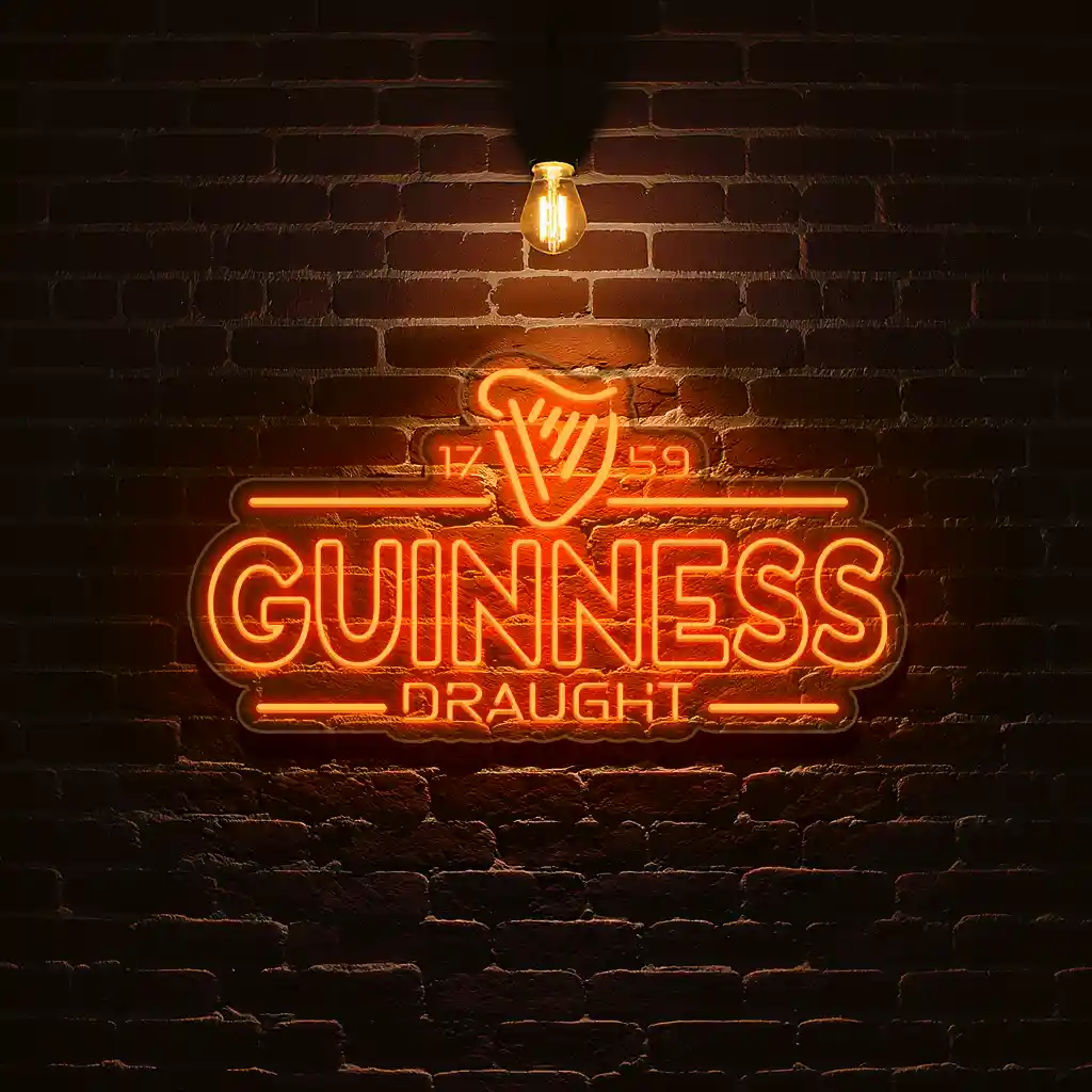 illuminate your space with classic guinness draught neon sign best selling illuminate your space with classic guinness draught neon sign best selling