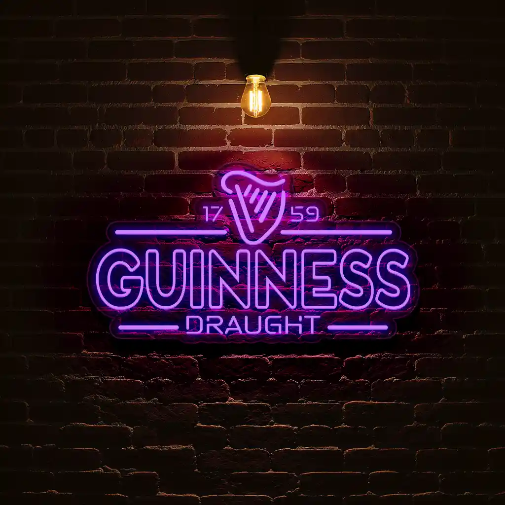 illuminate your space with classic guinness draught neon sign premium grade illuminate your space with classic guinness draught neon sign premium grade