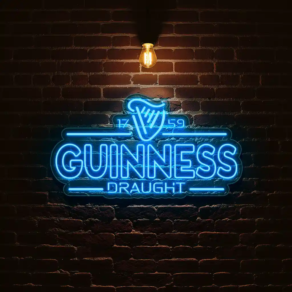 illuminate your space with classic guinness draught neon sign trendy illuminate your space with classic guinness draught neon sign trendy