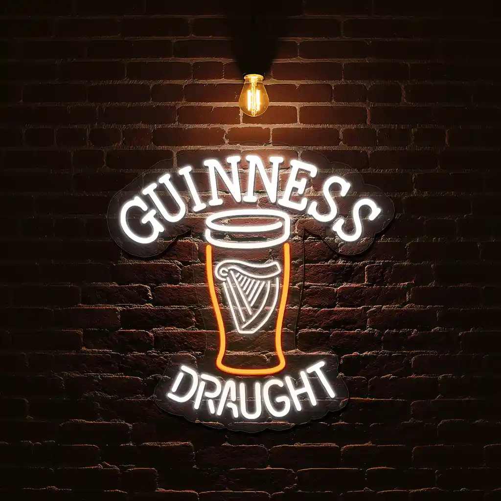 illuminate your space with unique guinness draught neon signs best selling illuminate your space with unique guinness draught neon signs best selling