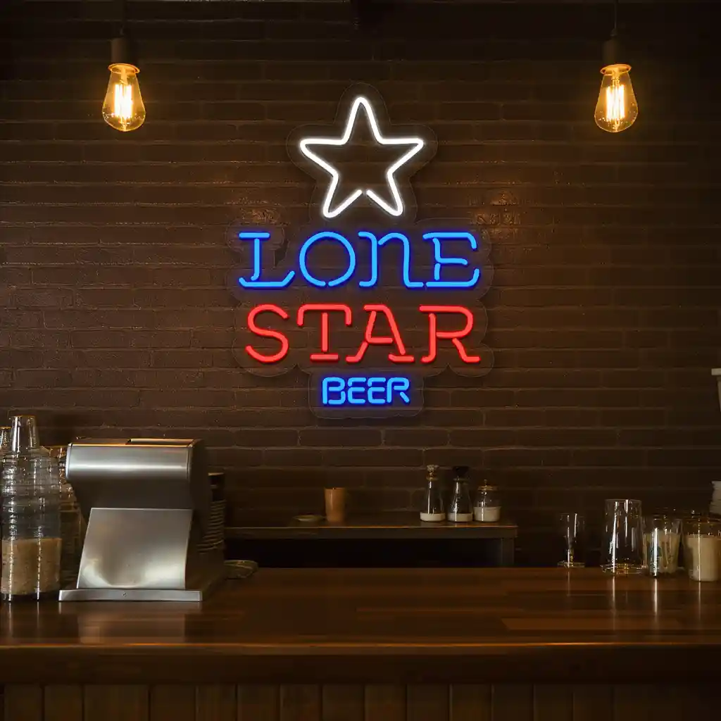 lone star beer neon sign decoration vintage wall art 2 lone star beer neon sign decoration vintage wall art 2