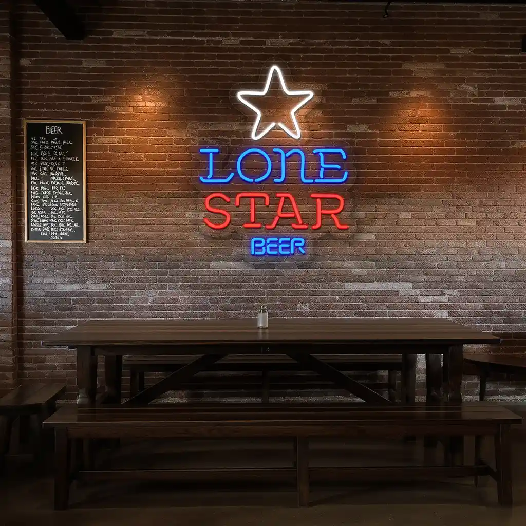 lone star beer neon sign decoration vintage wall art 3 lone star beer neon sign decoration vintage wall art 3