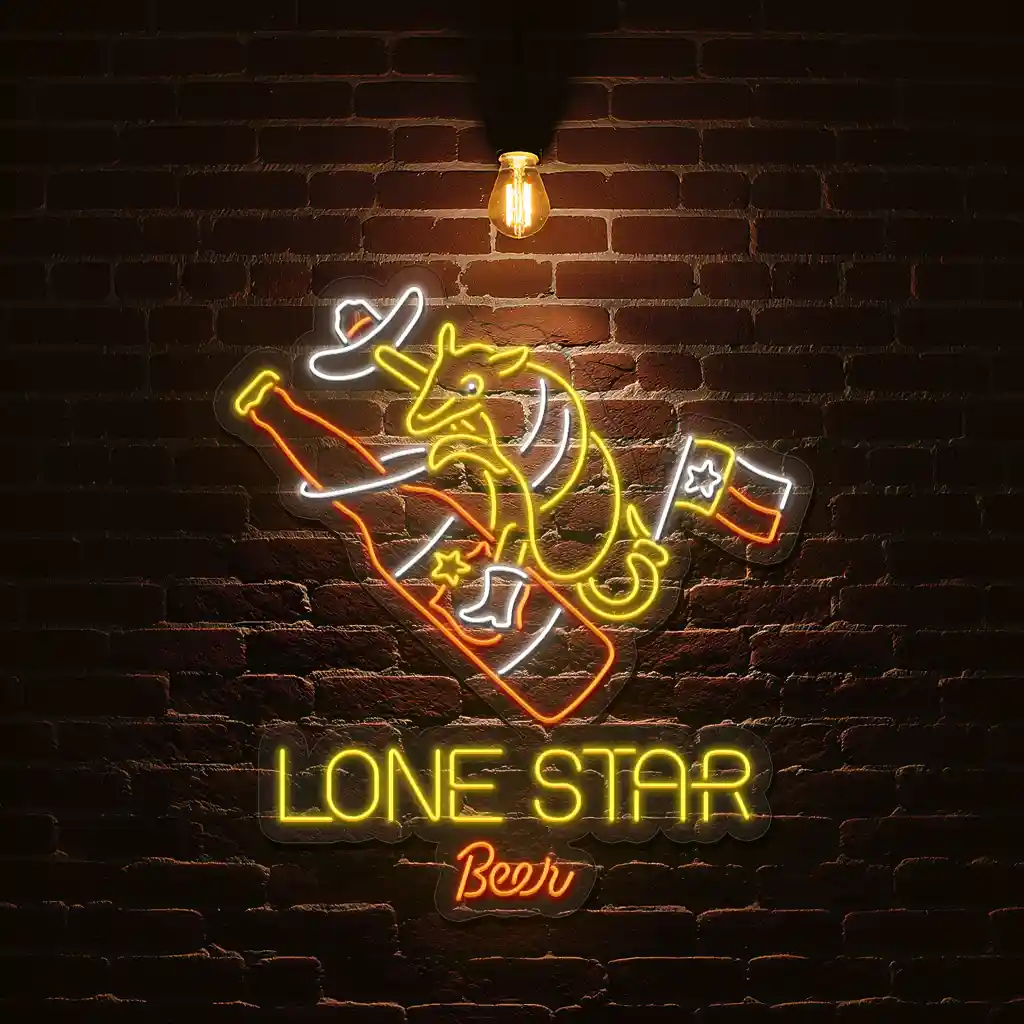 lone star beer neon sign texas style and vibes decor 1 lone star beer neon sign texas style and vibes decor 1