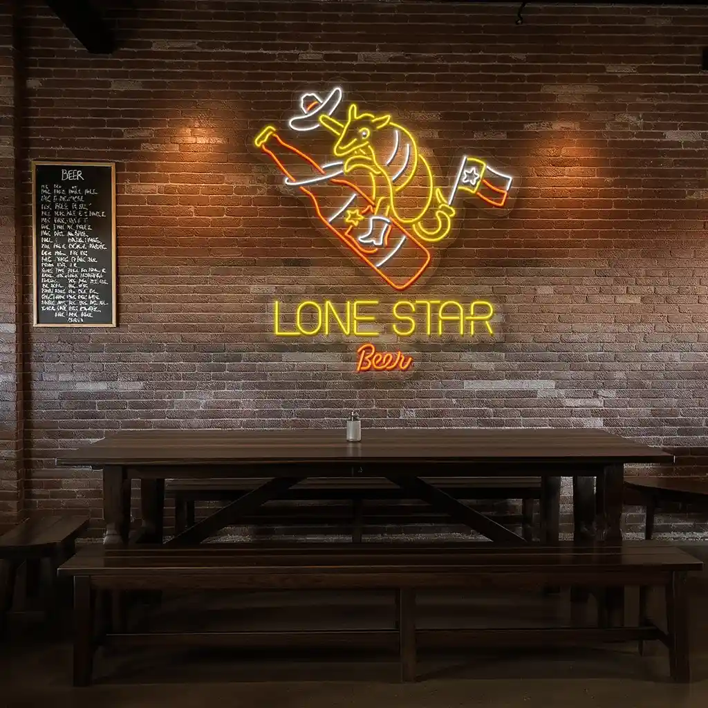 lone star beer neon sign texas style and vibes decor 3 lone star beer neon sign texas style and vibes decor 3