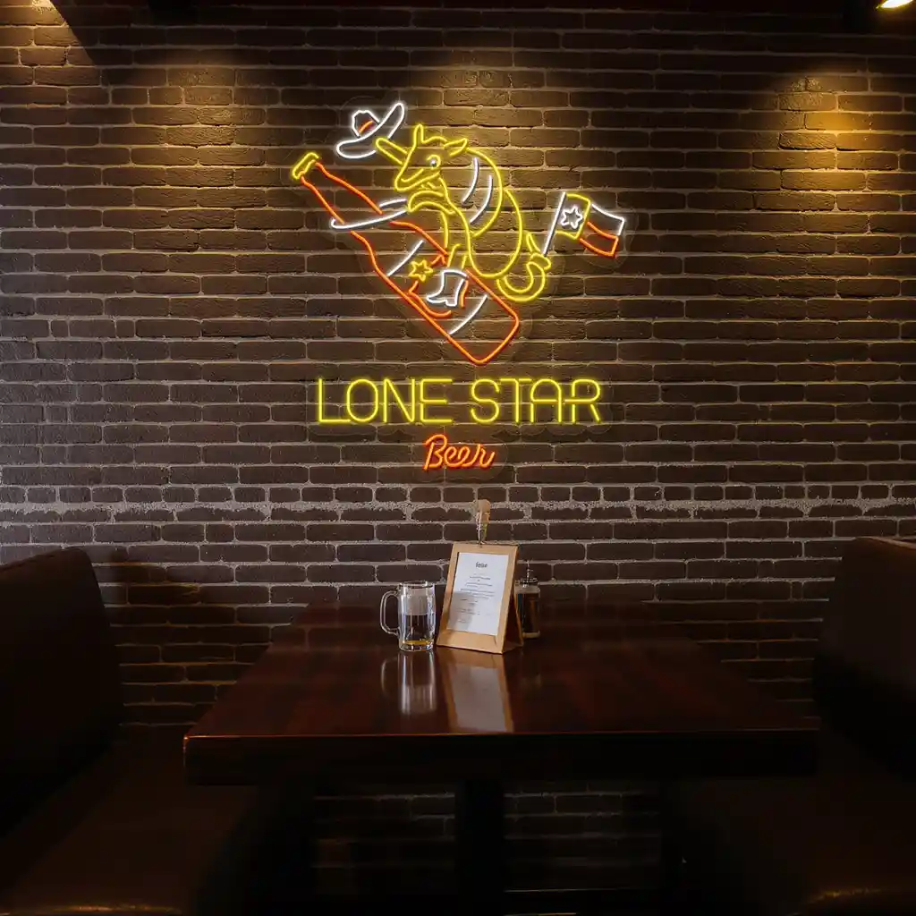 lone star beer neon sign texas style and vibes decor 4 lone star beer neon sign texas style and vibes decor 4