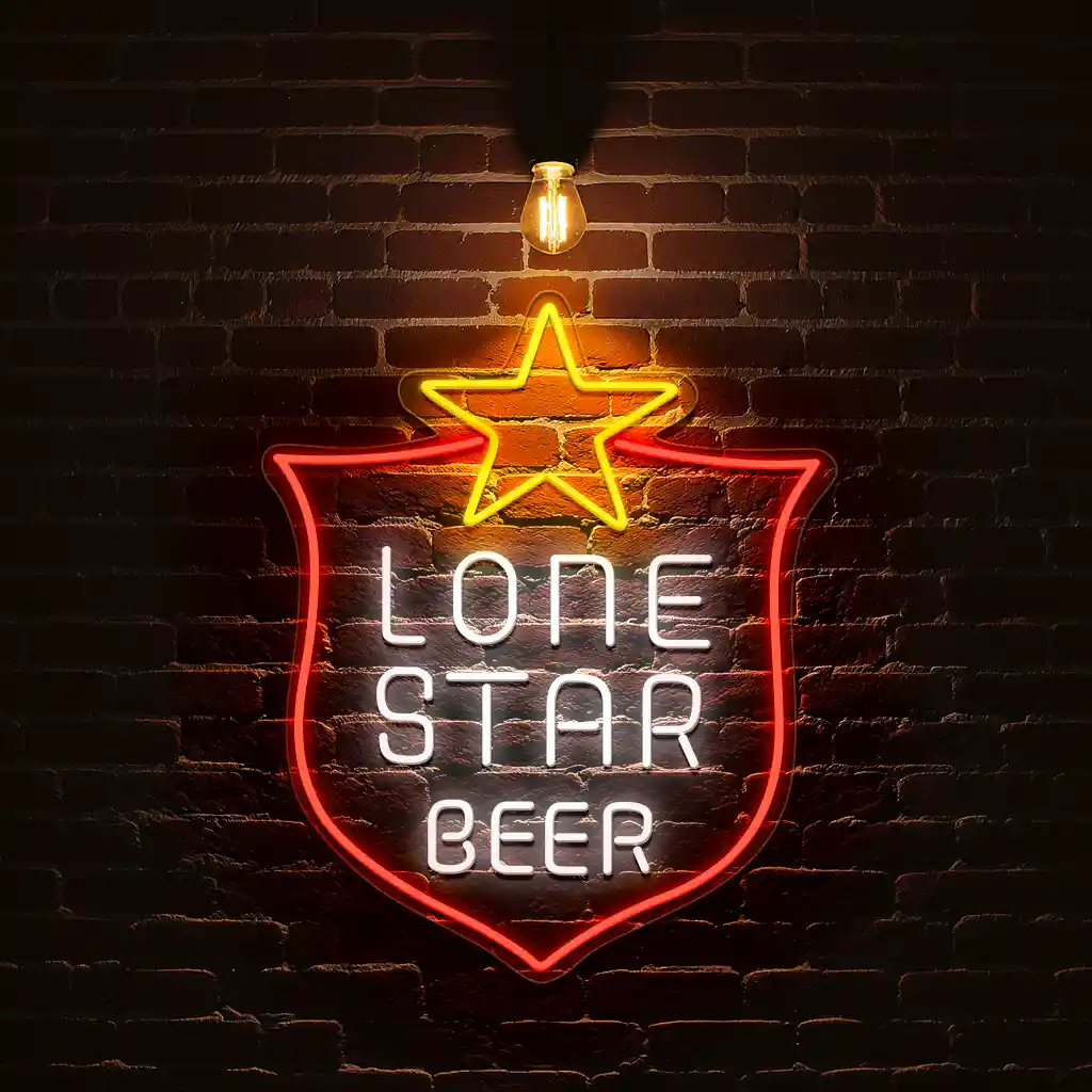 lone star beer neon sign vintage texas bar decor 1 lone star beer neon sign vintage texas bar decor 1