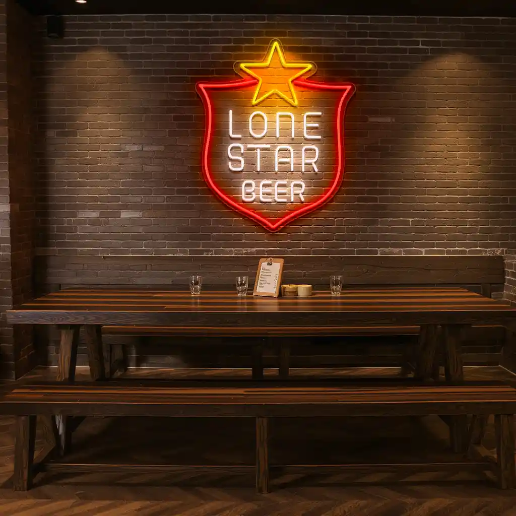 lone star beer neon sign vintage texas bar decor 4 lone star beer neon sign vintage texas bar decor 4