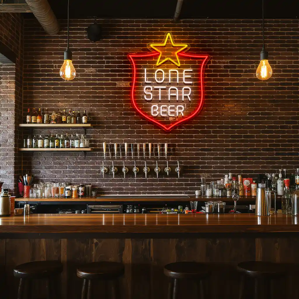 lone star beer neon sign vintage texas bar decor 5 lone star beer neon sign vintage texas bar decor 5