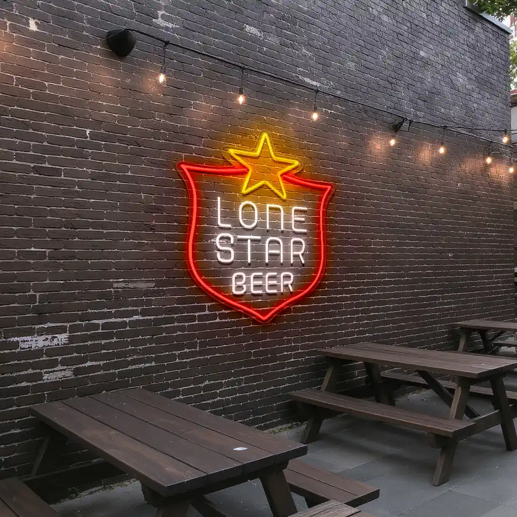 lone star beer neon sign vintage texas bar decor 6 lone star beer neon sign vintage texas bar decor 6