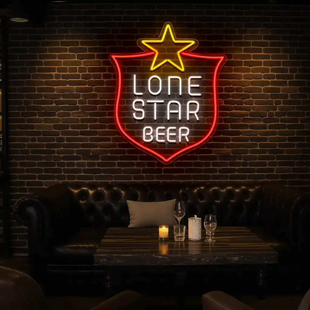 lone star beer neon sign vintage texas bar decor 8 lone star beer neon sign vintage texas bar decor 8