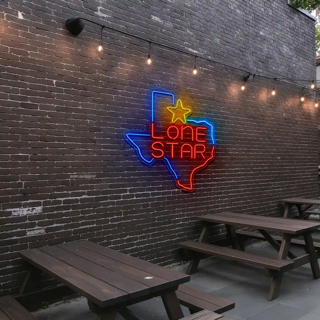 lone star neon sign texas shaped light for home decor 7 lone star neon sign texas shaped light for home decor 7