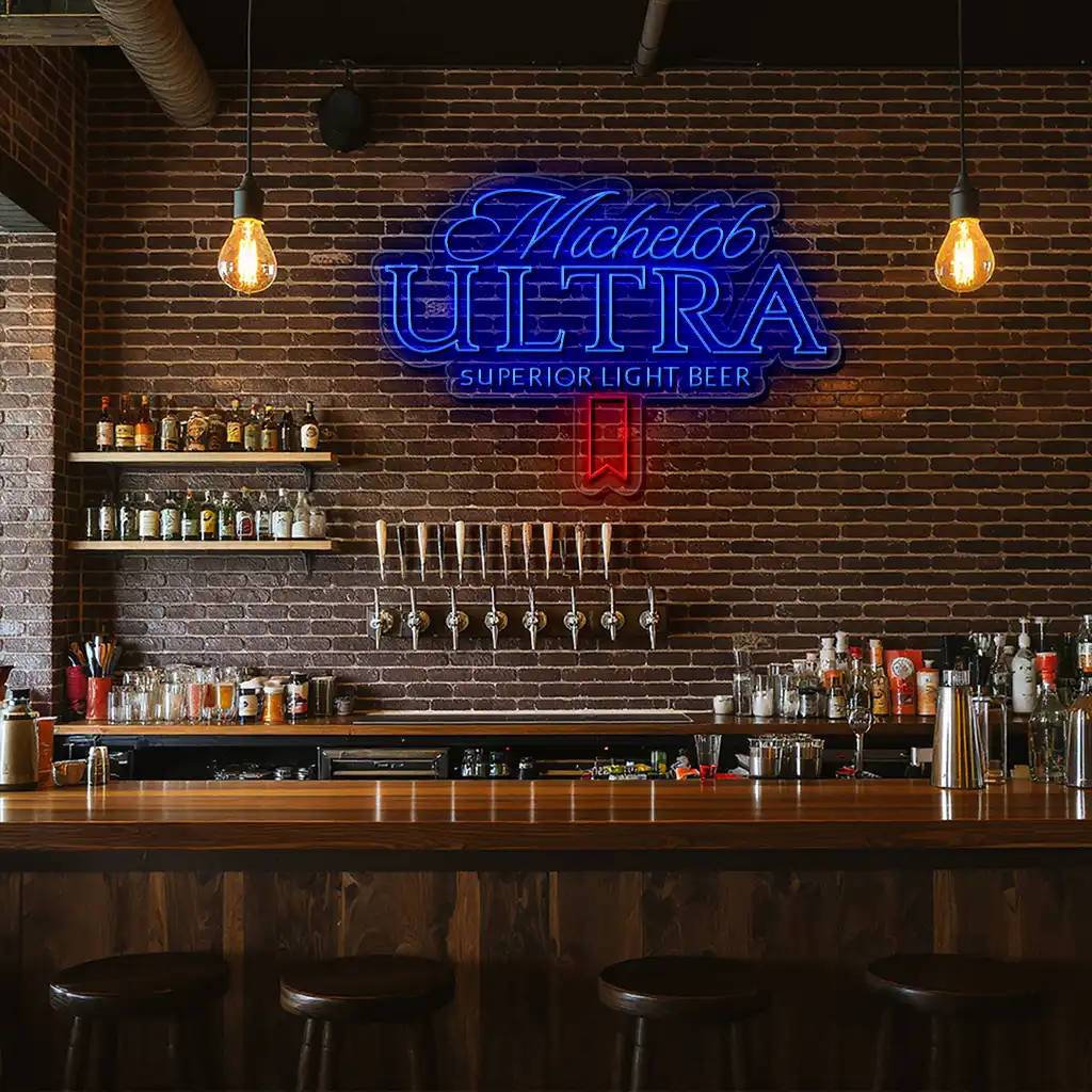 michelob ultra neon sign illuminate your space with style high quality michelob ultra neon sign illuminate your space with style high quality