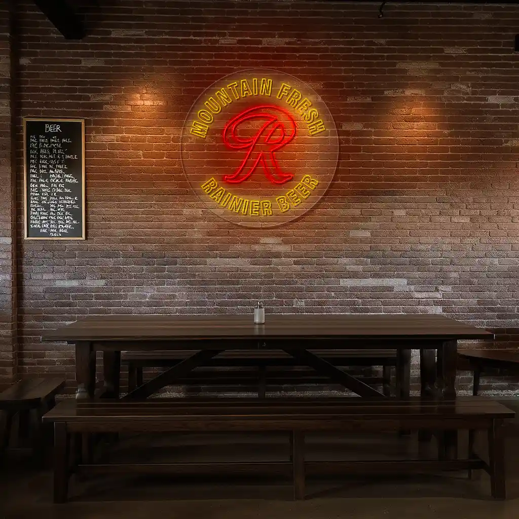 neon bar sign design mountain fresh rainier beer display 7 neon bar sign design mountain fresh rainier beer display 7