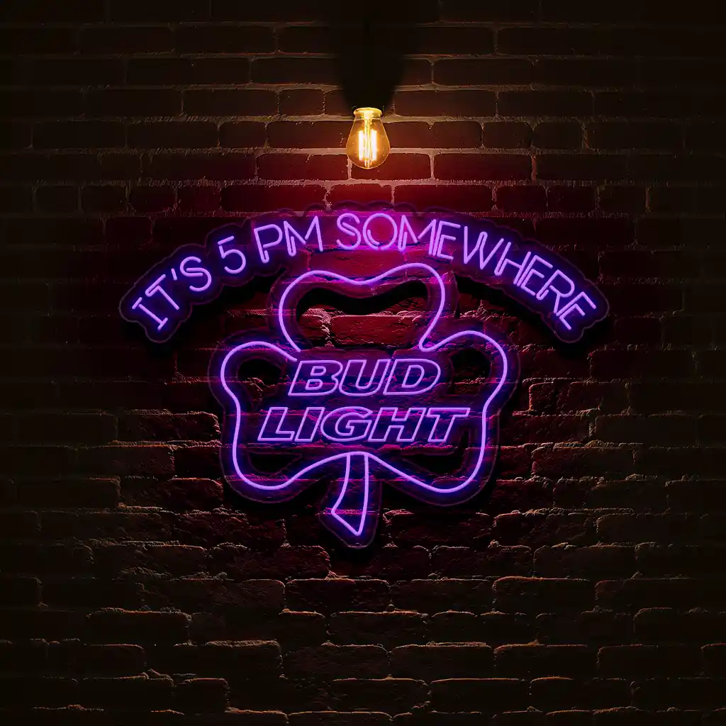 neon bar signs perfect 5 pm bud light shamrock design 6 neon bar signs perfect 5 pm bud light shamrock design 6