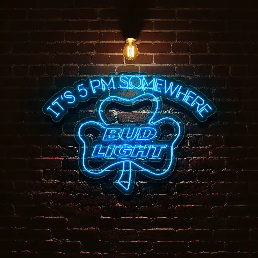 neon bar signs perfect 5 pm bud light shamrock design 8 neon bar signs perfect 5 pm bud light shamrock design 8