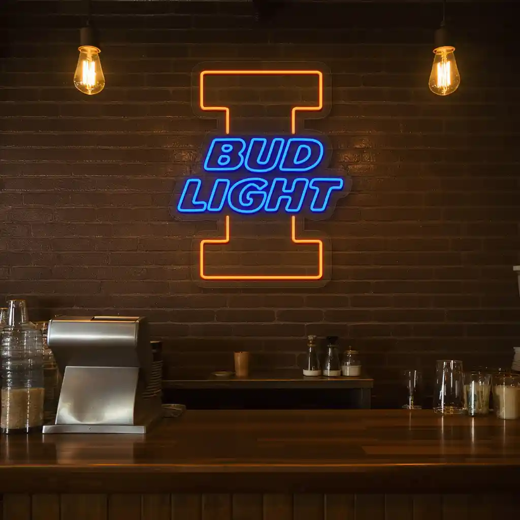 neon beer signs vintage bud light glow for home decor 2 neon beer signs vintage bud light glow for home decor 2