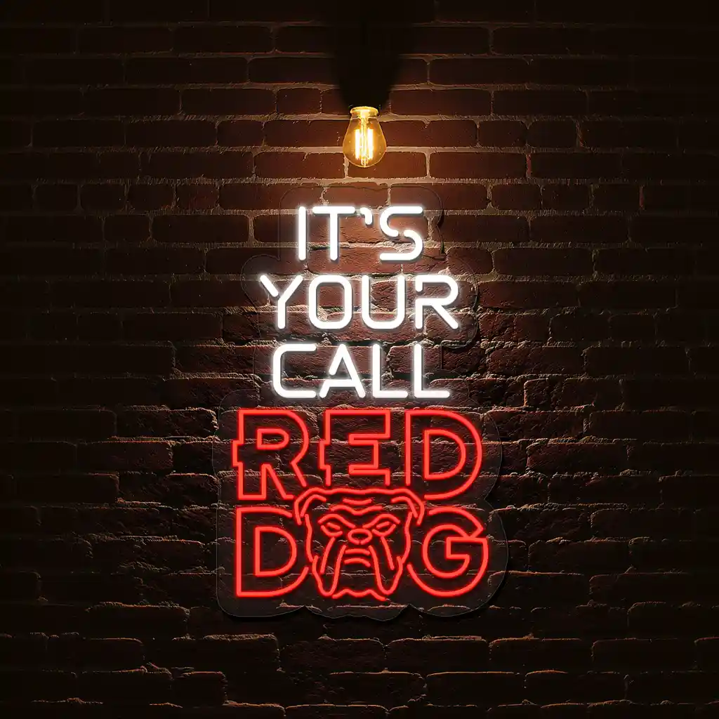 neon sign design inspiring quote and bulldog art display 1 neon sign design inspiring quote and bulldog art display 1