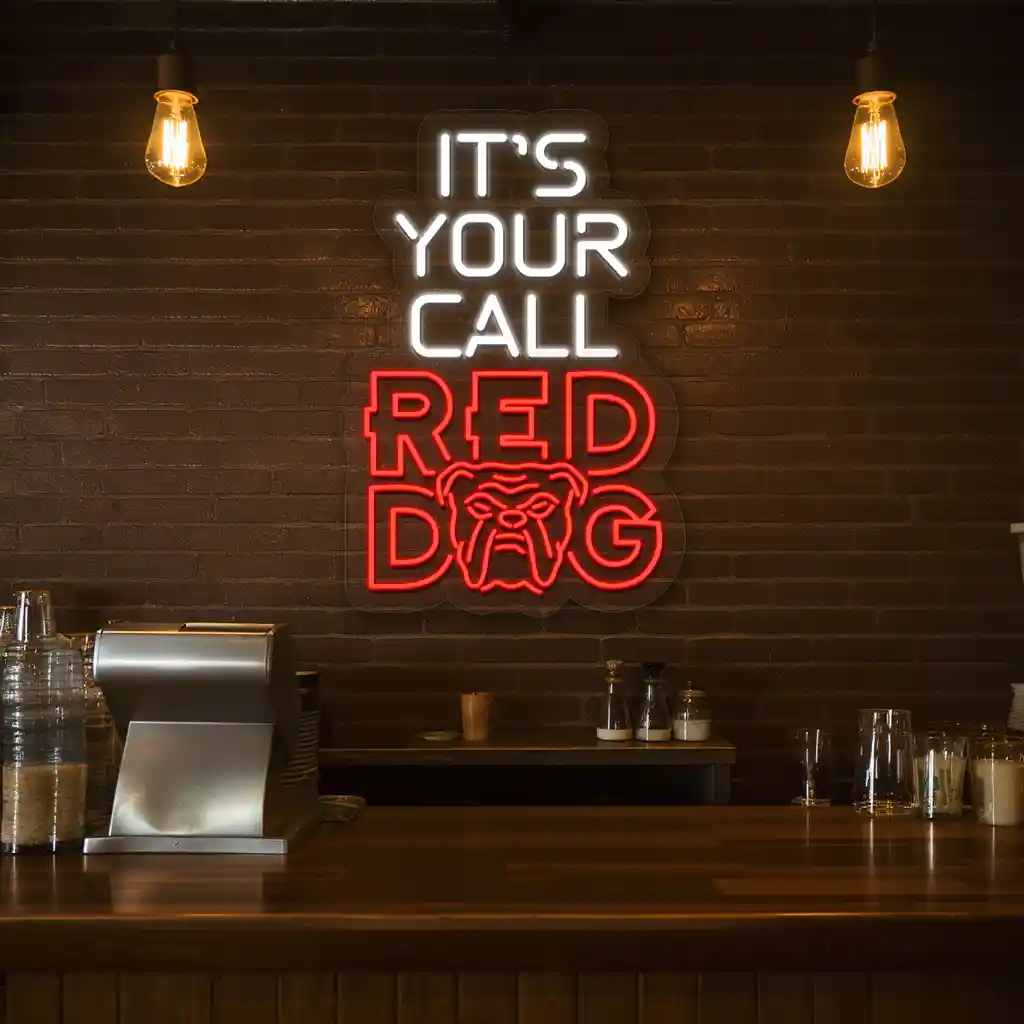 neon sign design inspiring quote and bulldog art display 2 neon sign design inspiring quote and bulldog art display 2