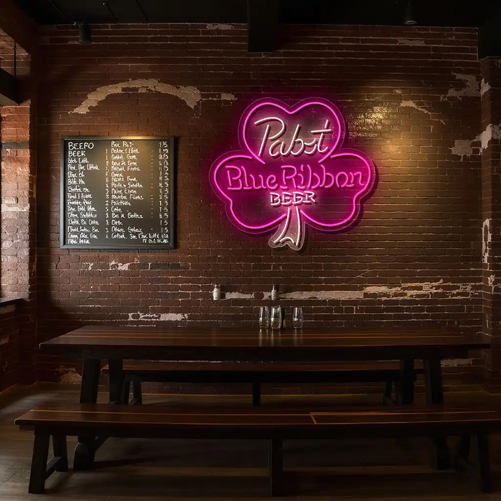 pabst blue ribbon neon sign vintage style for bar decor latest model pabst blue ribbon neon sign vintage style for bar decor latest model