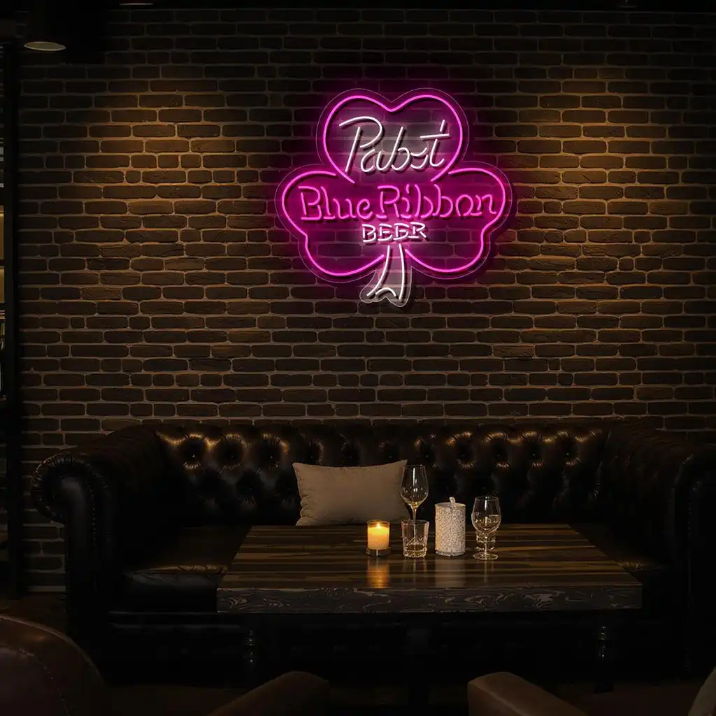 pabst blue ribbon neon sign vintage style for bar decor premium grade pabst blue ribbon neon sign vintage style for bar decor premium grade