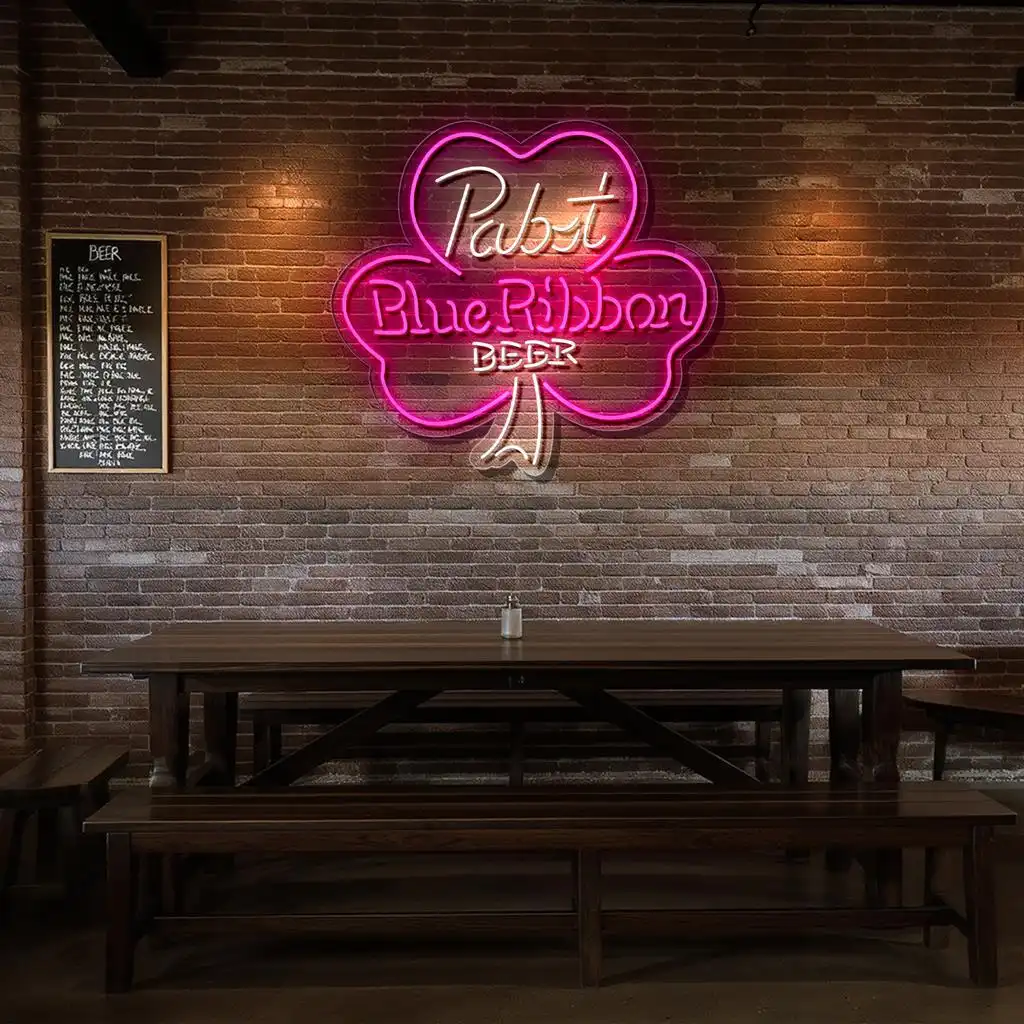 pabst blue ribbon neon sign vintage style for bar decor top rated pabst blue ribbon neon sign vintage style for bar decor top rated