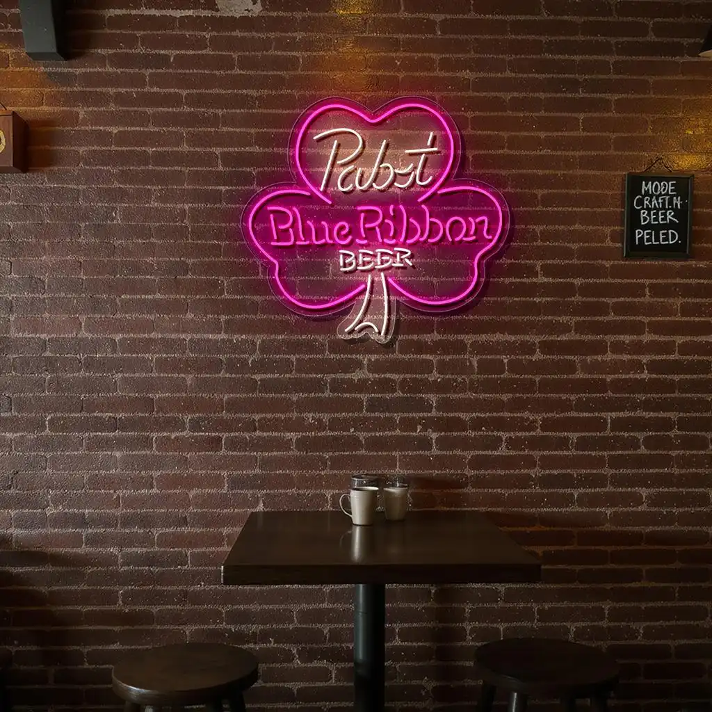 pabst blue ribbon neon sign vintage style for bar decor trendy pabst blue ribbon neon sign vintage style for bar decor trendy