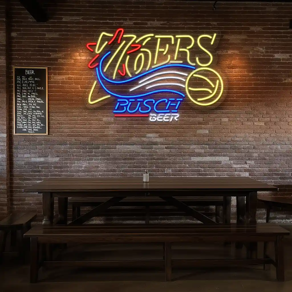 philadelphia themed 76ers neon sign for beer lovers 3 philadelphia themed 76ers neon sign for beer lovers 3