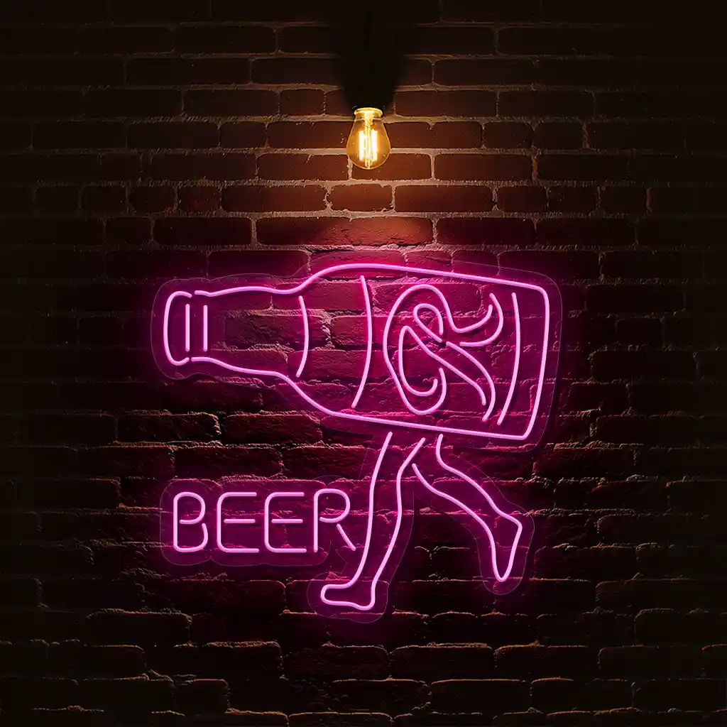 playful beer neon sign enhance your bars ambiance 2 playful beer neon sign enhance your bars ambiance 2