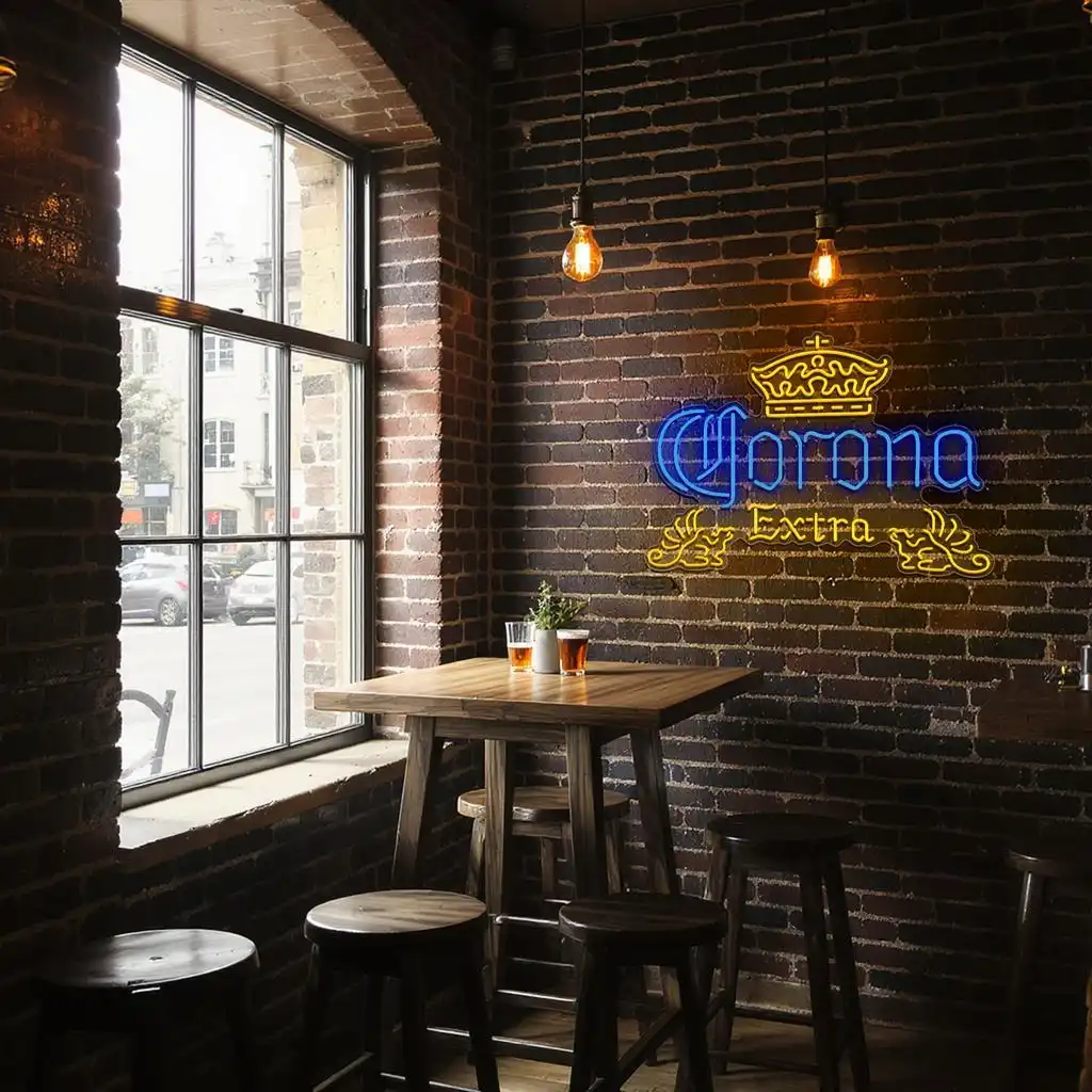 radiant corona extra neon sign for vibrant bar decor trendy radiant corona extra neon sign for vibrant bar decor trendy