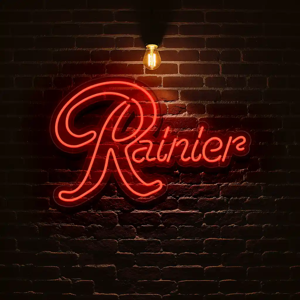 rainier beer neon sign retro script bar wall light decor latest model rainier beer neon sign retro script bar wall light decor latest model